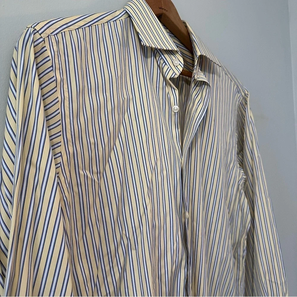 POLO Ralph Lauren Regent Classic Fit Yellow & Blue Striped Button Down Shirt